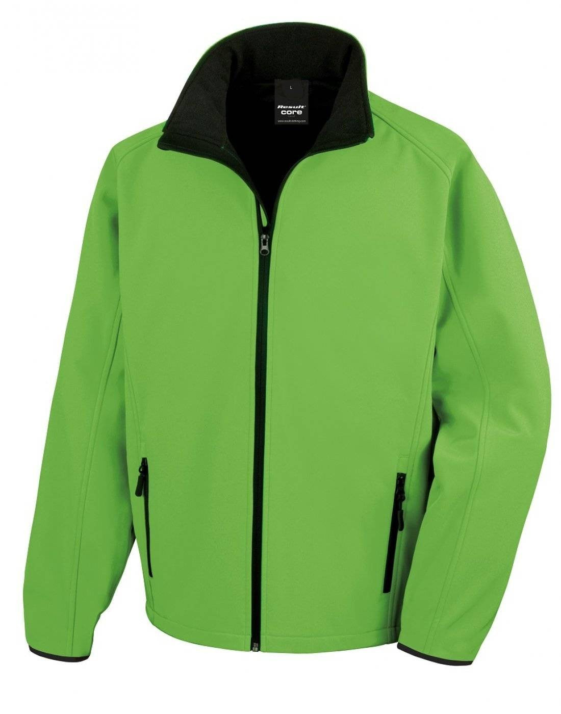 Printable Softshell Jacket | VIVID GREEN/BLACK