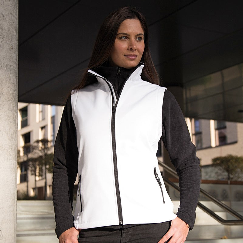 Women's Printable Softshell Bodywarmer | YELLOW/BLACK