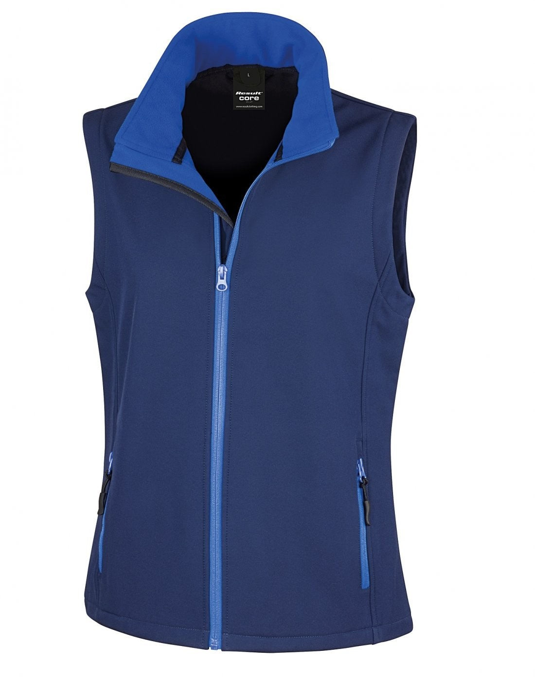 Women's Printable Softshell Bodywarmer | NAVY/ROYAL