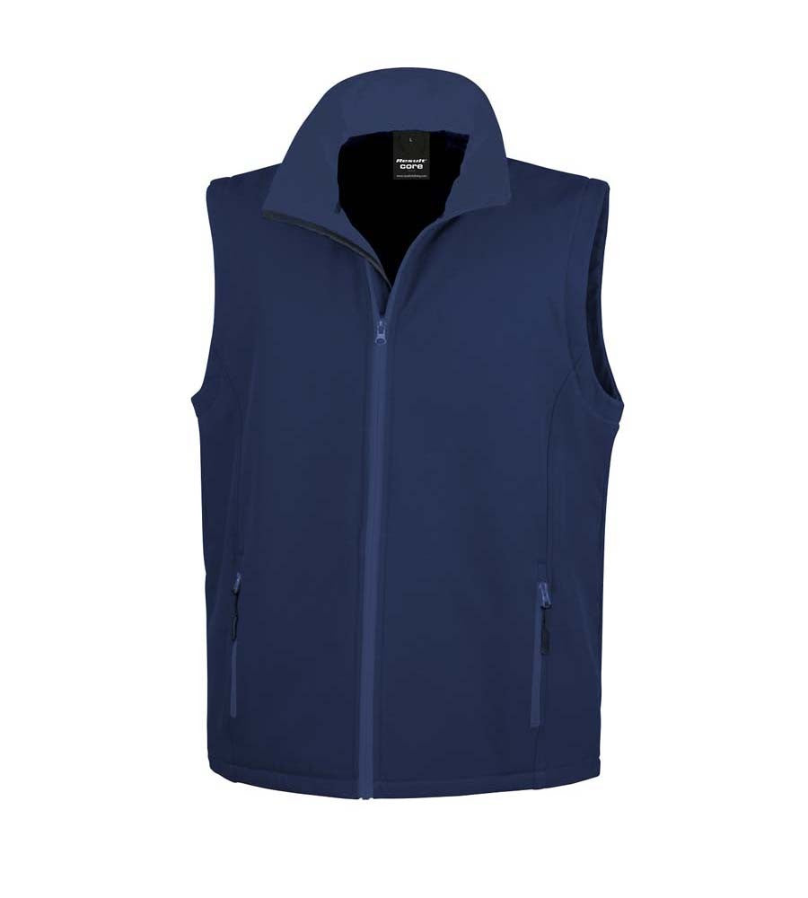 Printable Softshell Bodywarmer | NAVY/NAVY