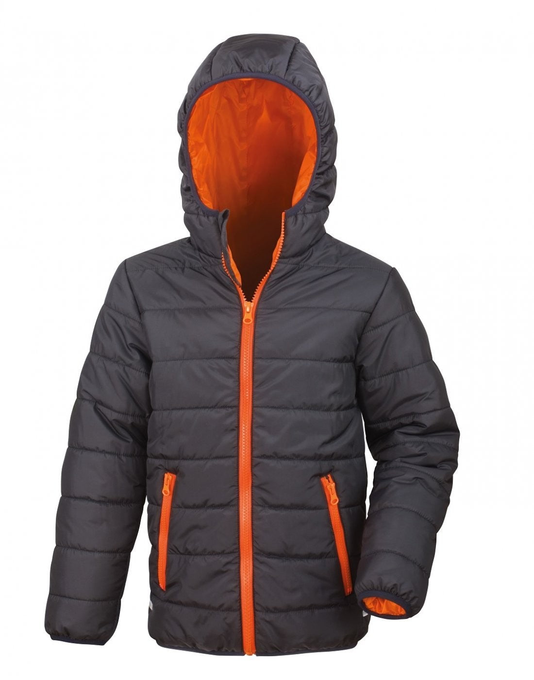 Core Junior Padded Jacket | BLACK/ORANGE