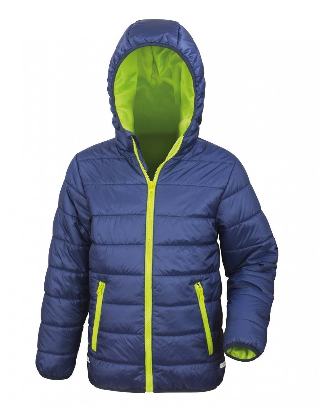 Core Junior Padded Jacket | NAVY/LIME