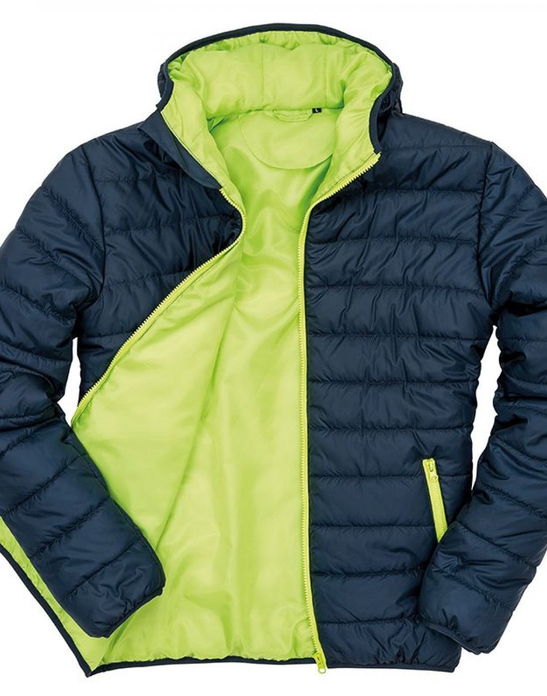 Soft Padded Jacket | NAVY/LIME