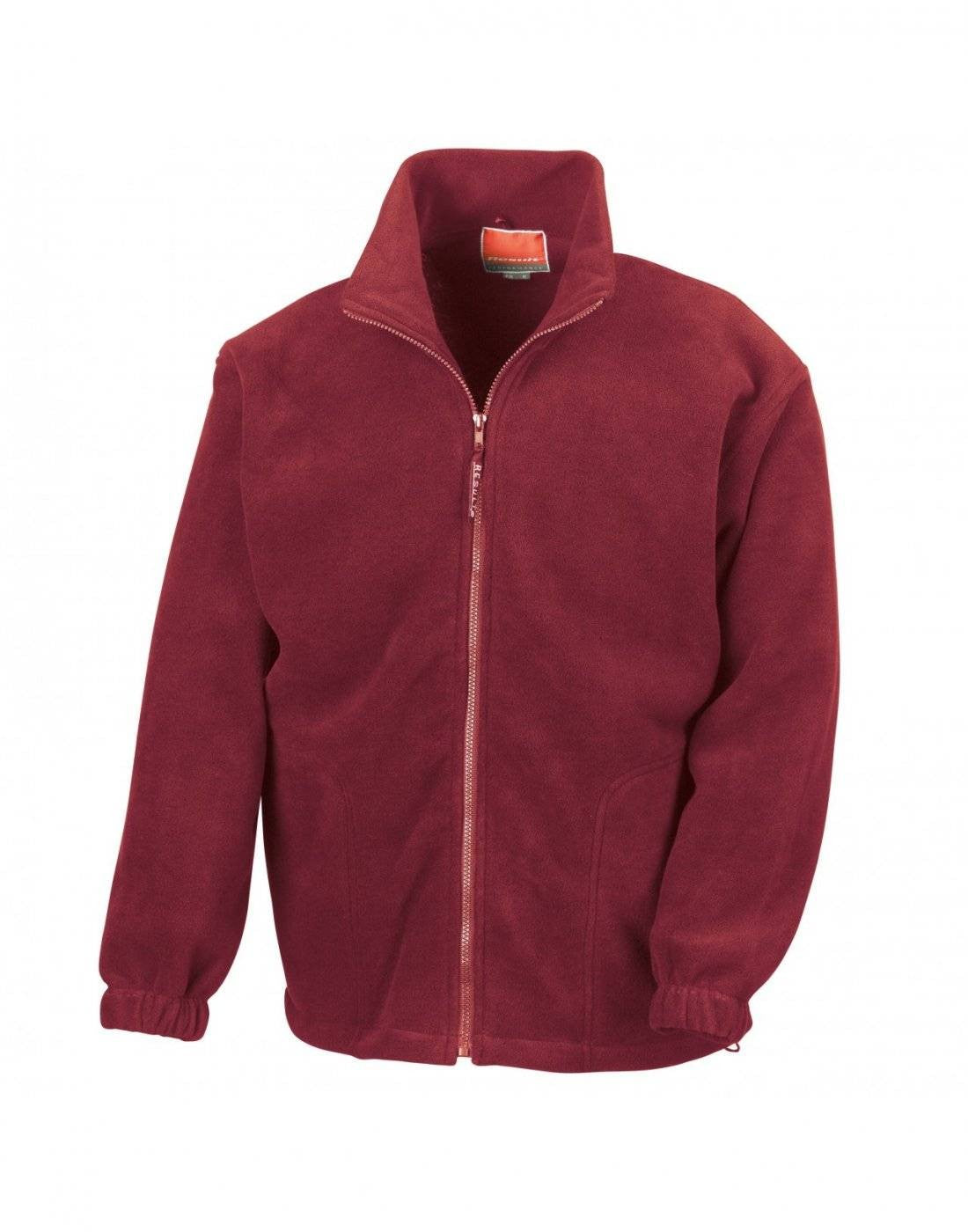 Full Zip Active Fleece Jacket | BURGUNDY
