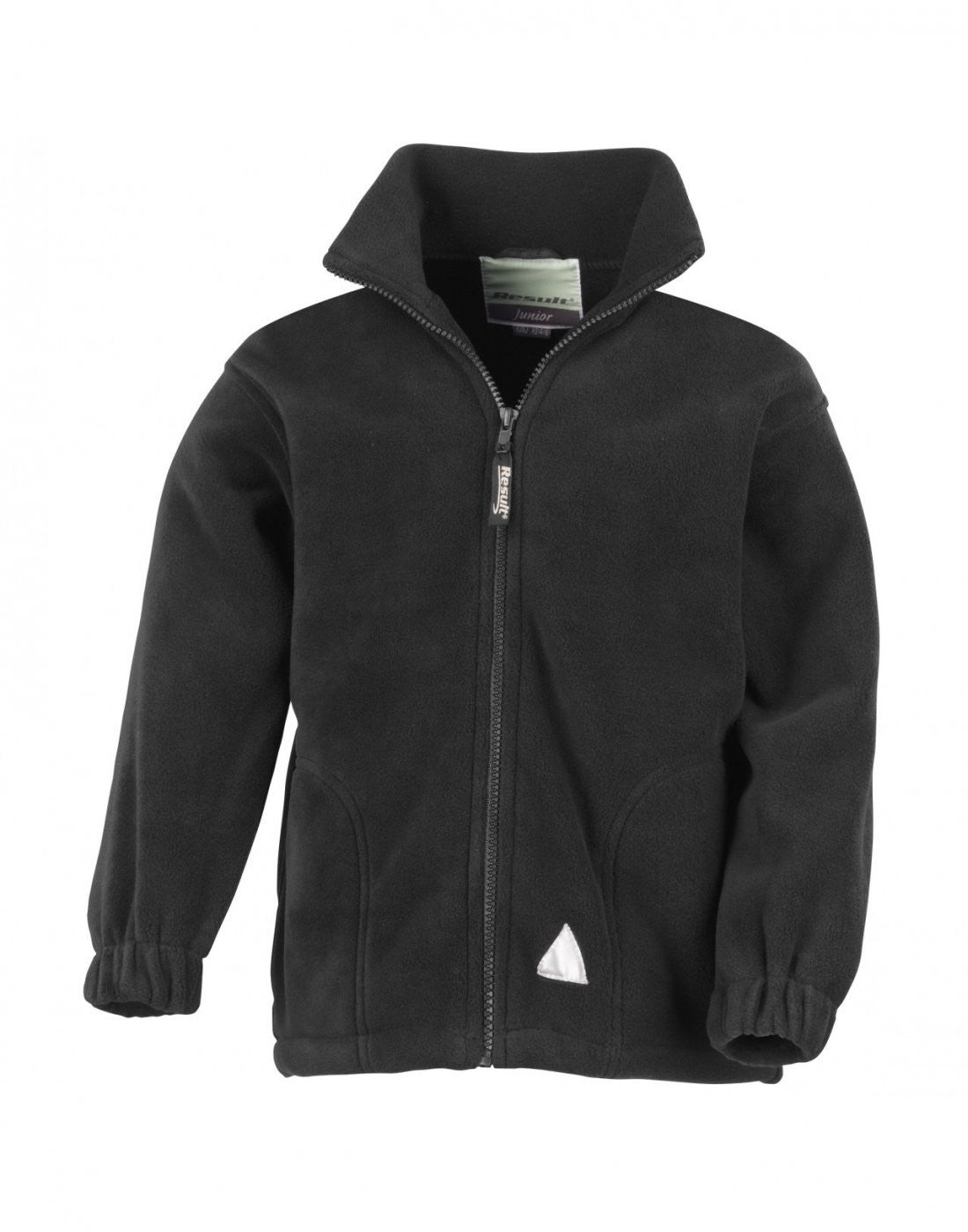 Junior Full Zip Active Fleece Jacket | BLACK