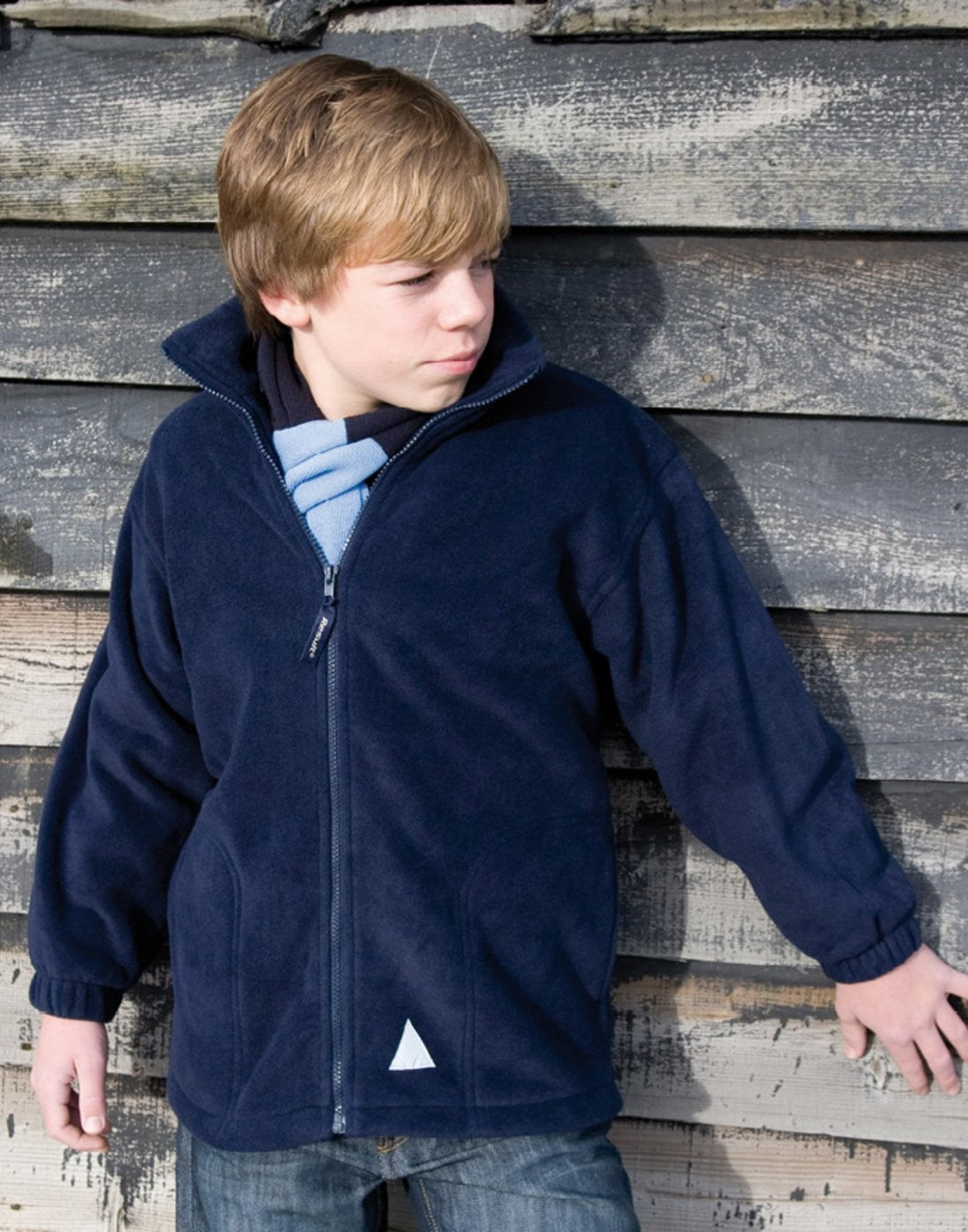 Junior Full Zip Active Fleece Jacket | BLACK