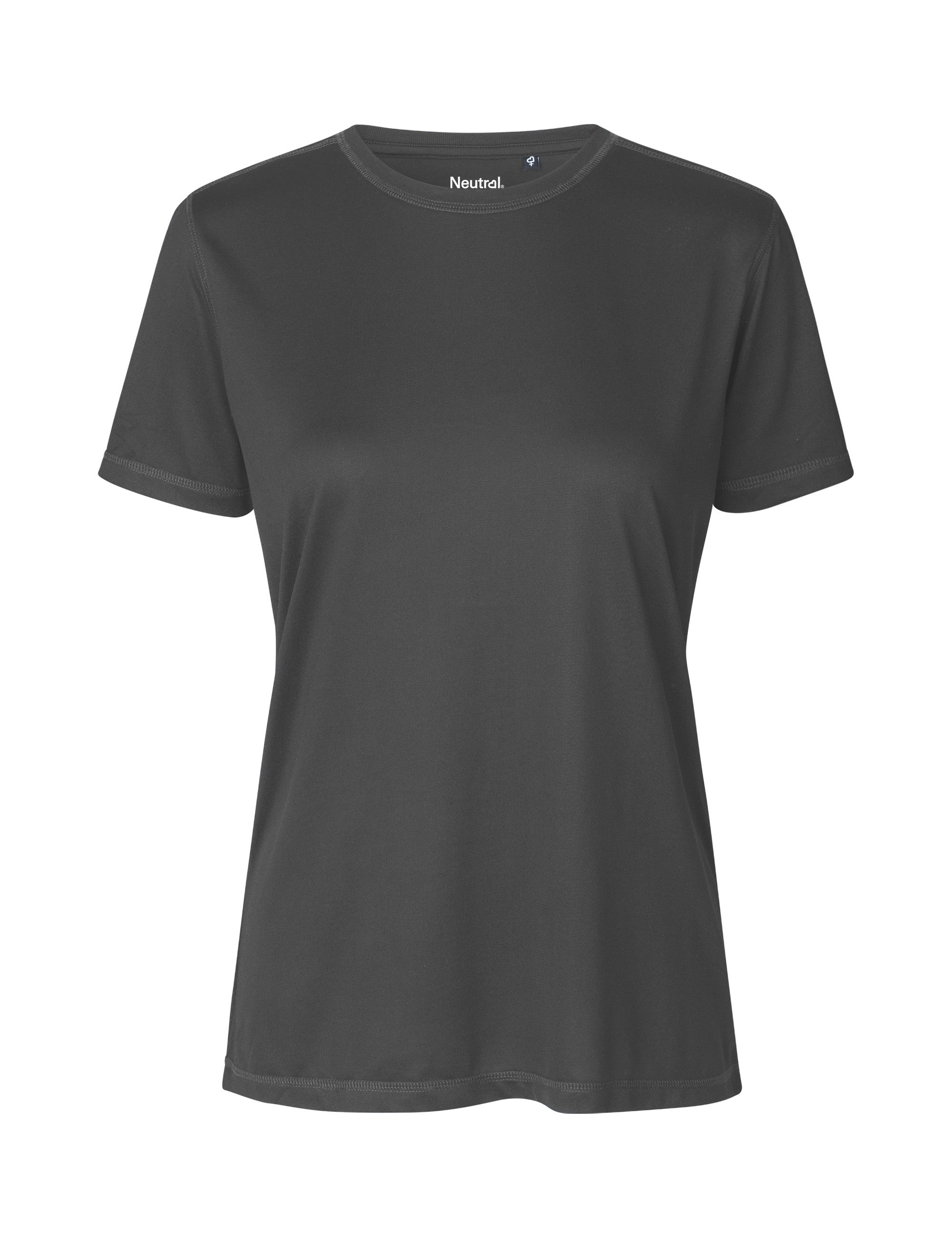 Neutral Ladies Recycled Performance T-Shirt | CHARCOAL