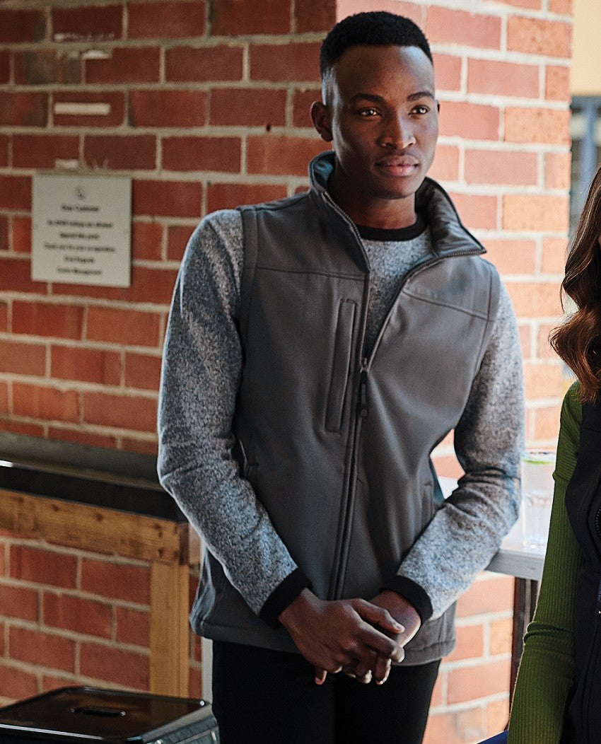 Flux Softshell Bodywarmer | CLASSIC RED/SEAL GREY