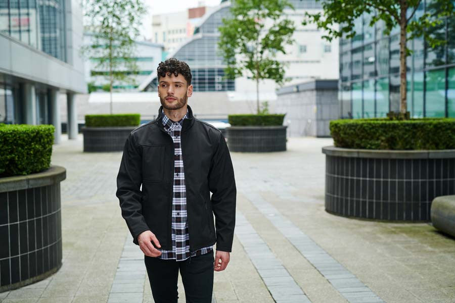 Octagon II Printable 3-Layer Membrane Softshell | BLACK/BLACK