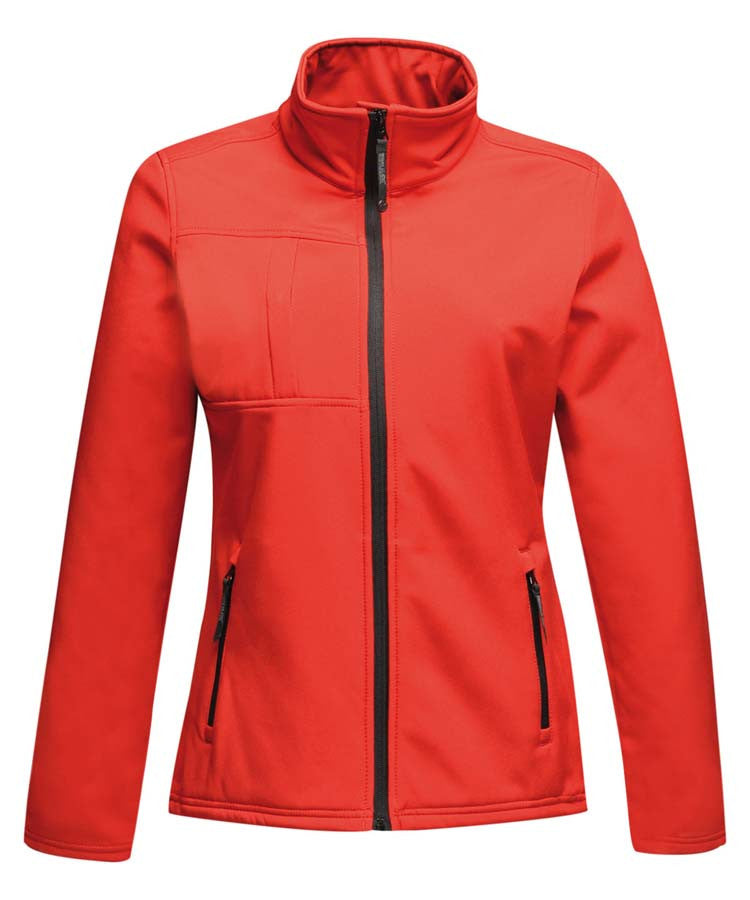 Womens Octagonal II 3-Layer Membrane Softshell | CLASSIC RED/BLACK