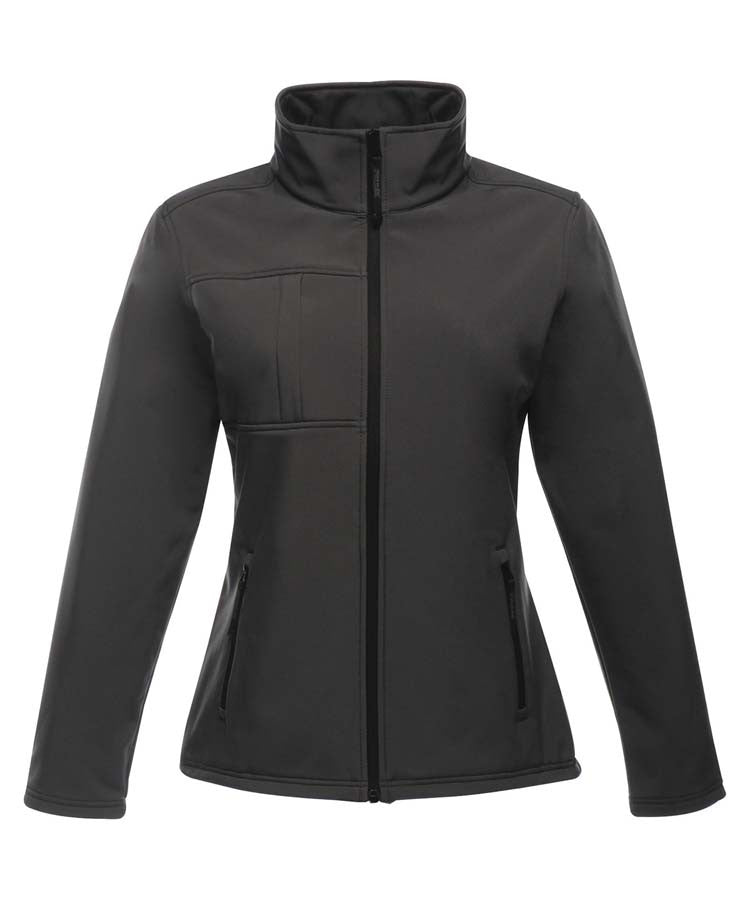 Womens Octagonal II 3-Layer Membrane Softshell | SEAL GREY/BLACK