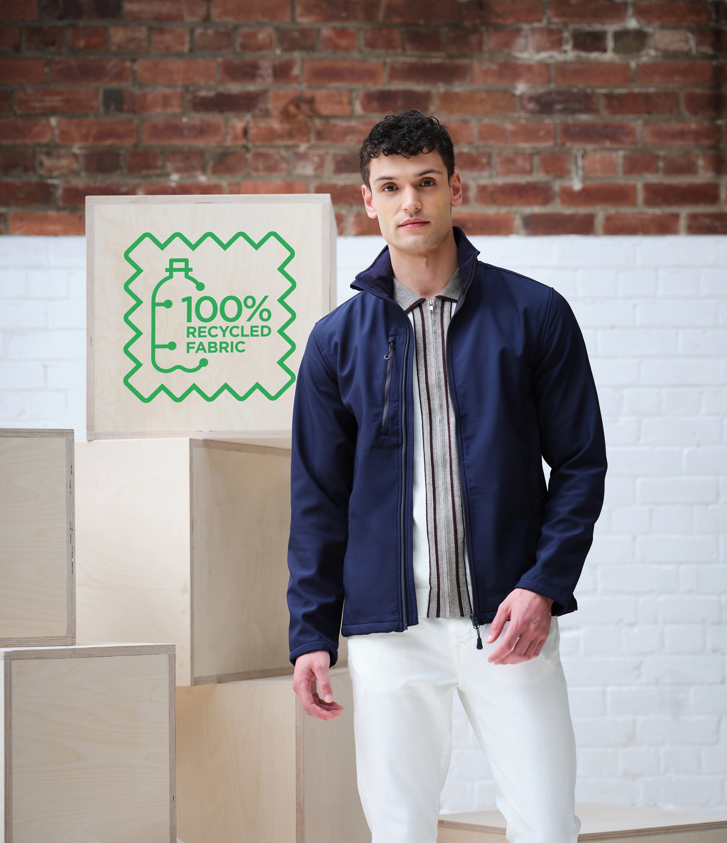 Honestly Made Recycled Softshell Jacket | NAVY