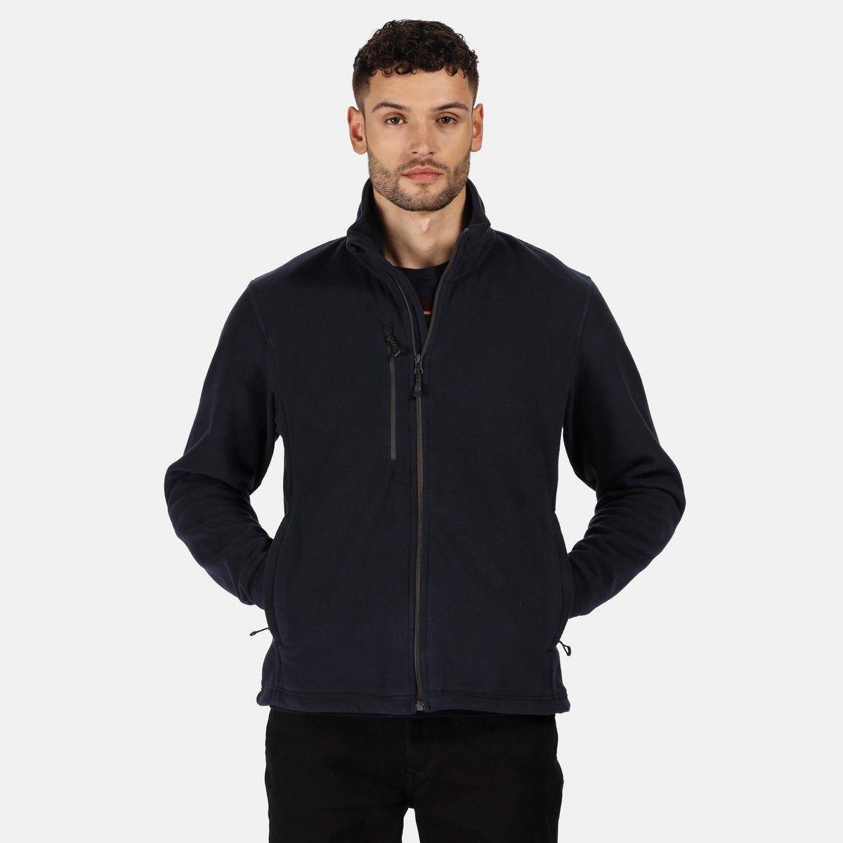 Honestly Made Recycled Fleece Jacket | BLACK