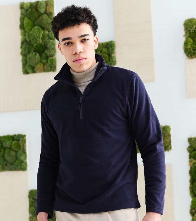 Honestly Made Recycled Half Zip Fleece | NAVY
