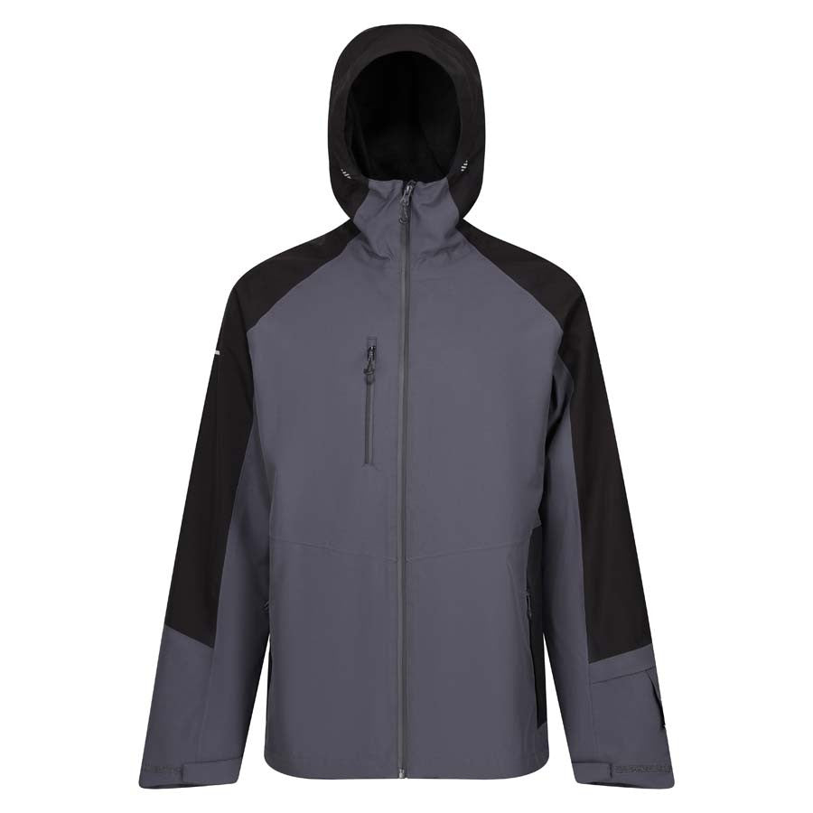 X-Pro Beacon Brite Light Waterproof Jacket | SEAL GREY/BLACK