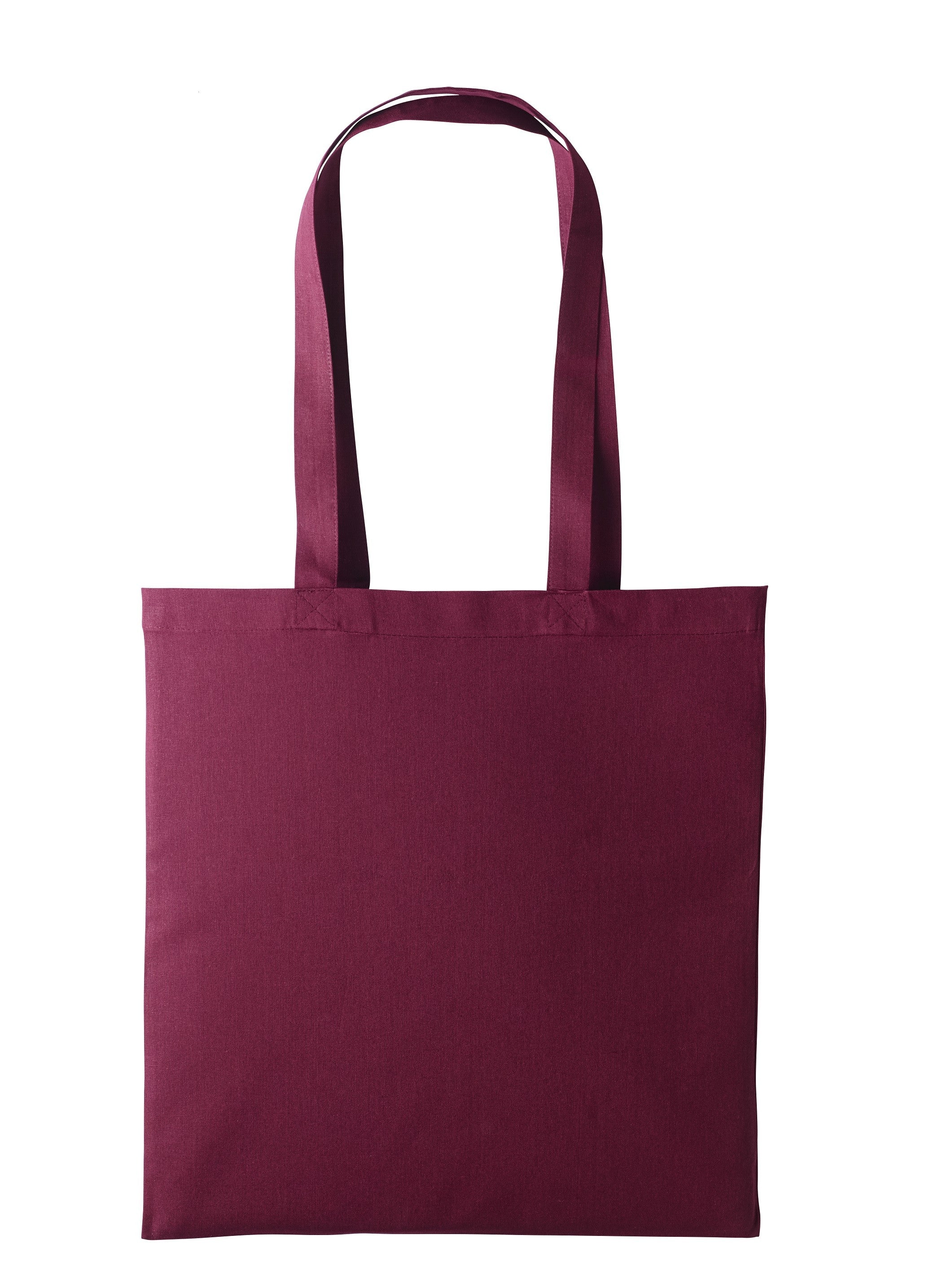 Cotton Promo Shoulder Tote | BURGUNDY