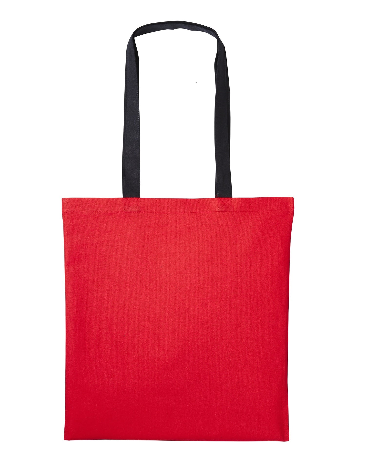 Varsity Cotton Tote Long Handle | FIRE RED/BLACK