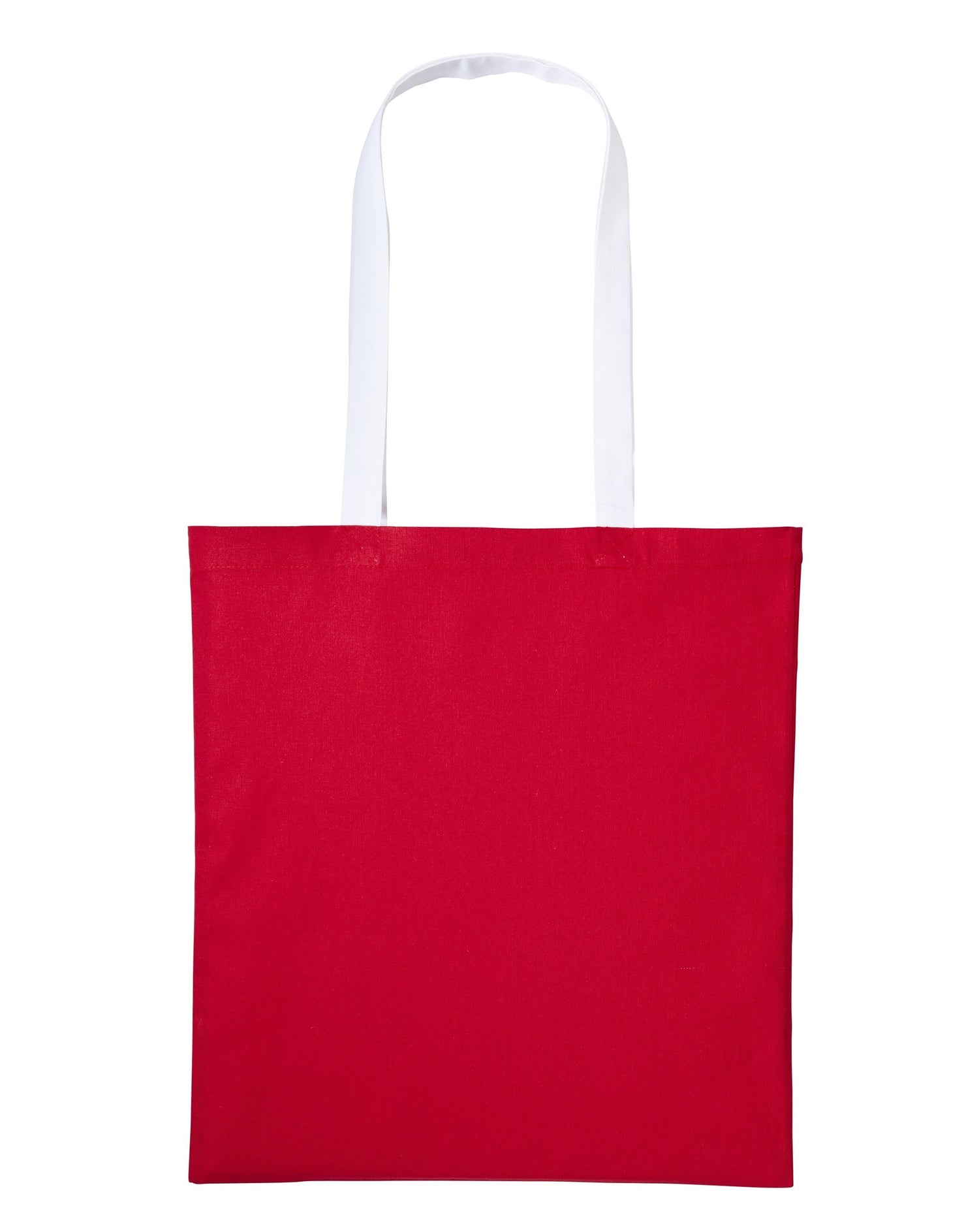 Varsity Cotton Tote Long Handle | RED/WHITE
