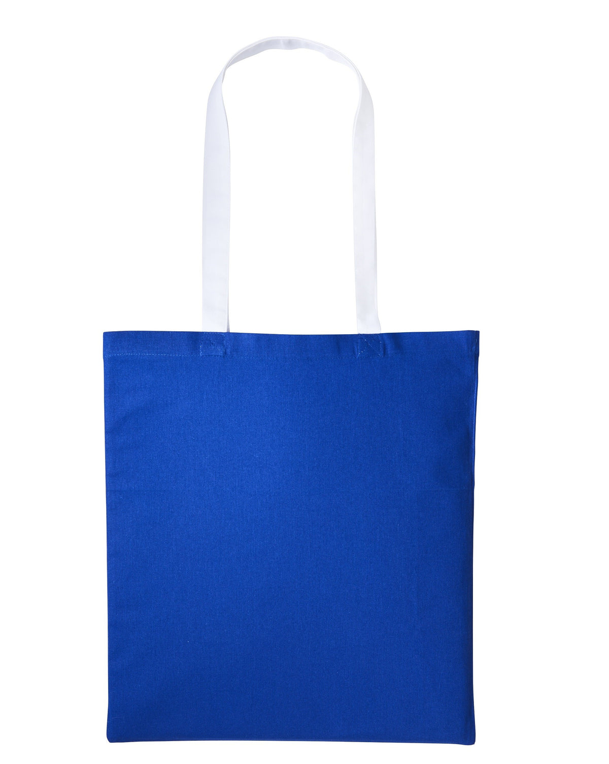 Varsity Cotton Tote Long Handle | ROYAL/WHITE
