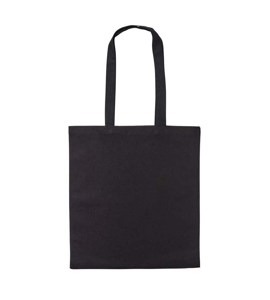 Recycled Cotton Shopper Long Handle | BLACK