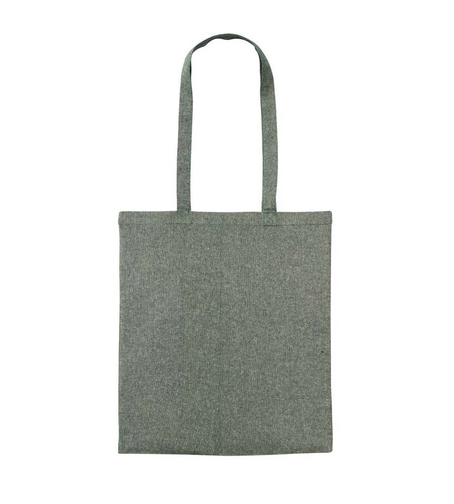 Recycled Cotton Shopper Long Handle | GREEN MARL