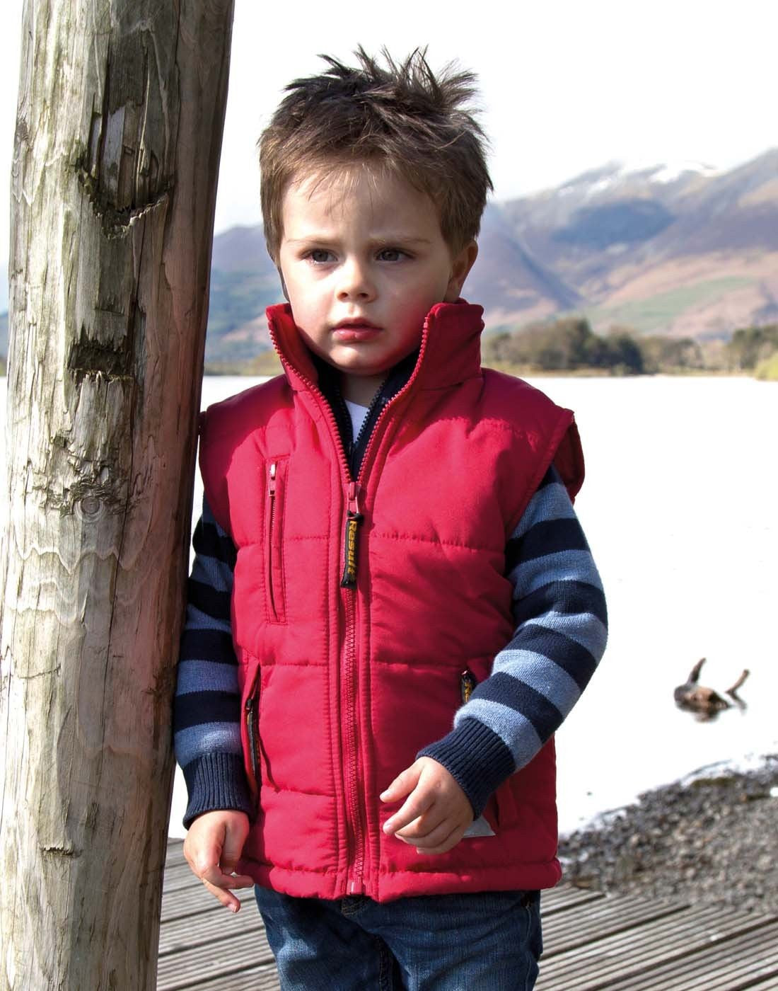 Junior Ultra Padded Body Warmer | NAVY