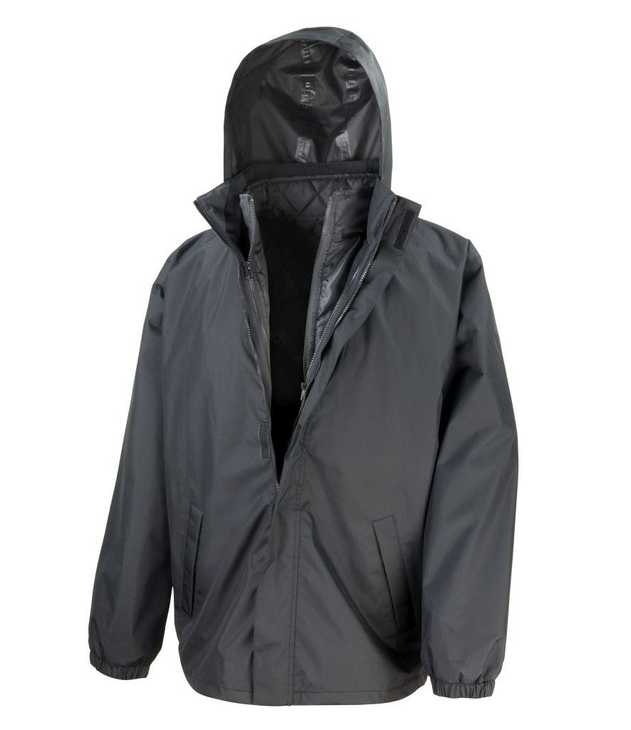 Core 3-In-1 Jacket With Quilted Bodywarmer | BLACK