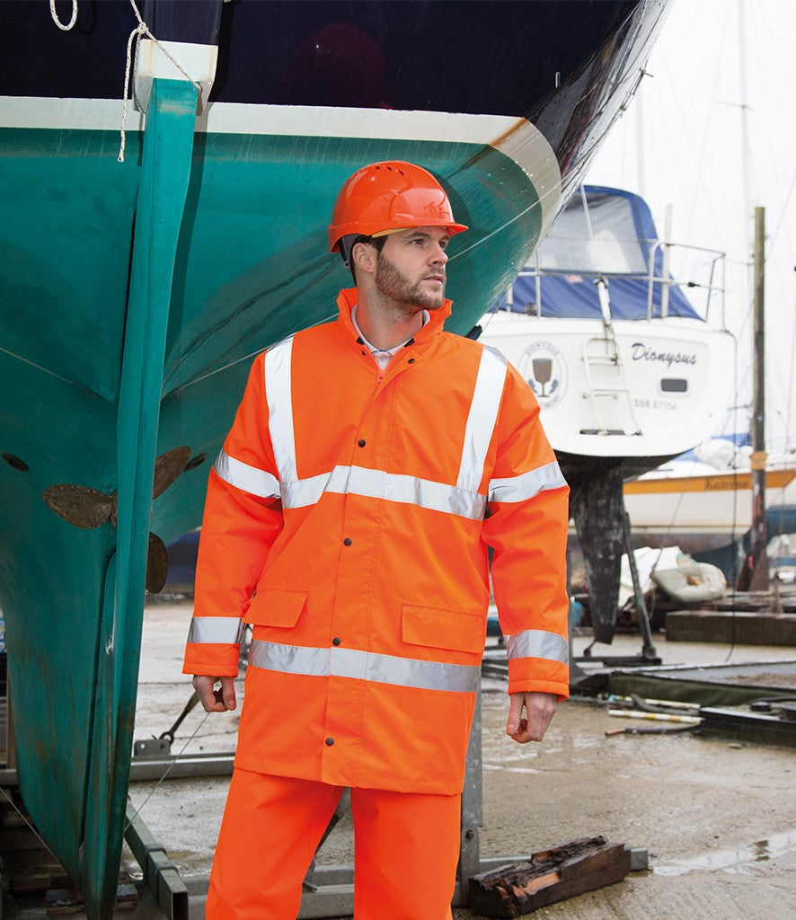 Core Safety Hi-Vis Coat | FLUORESCENT ORANGE
