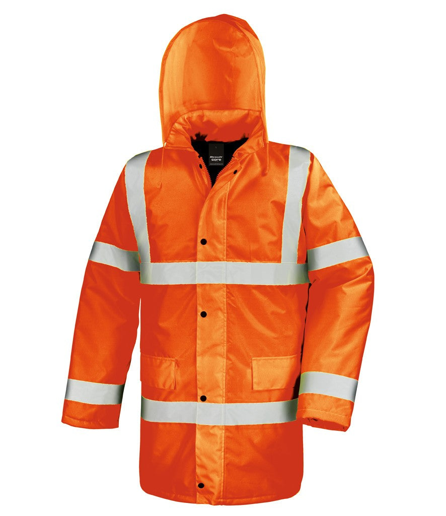 Core Safety Hi-Vis Coat | FLUORESCENT ORANGE