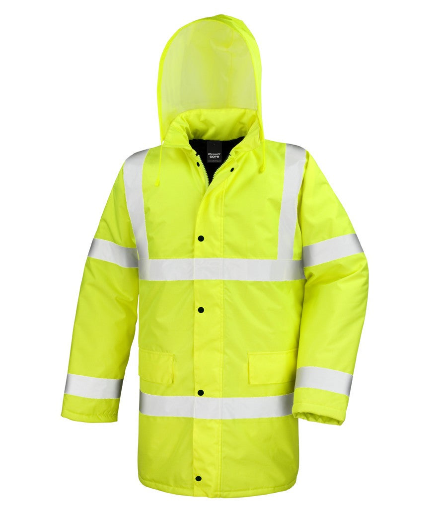 Core Safety Hi-Vis Coat | FLUORESCENT YELLOW