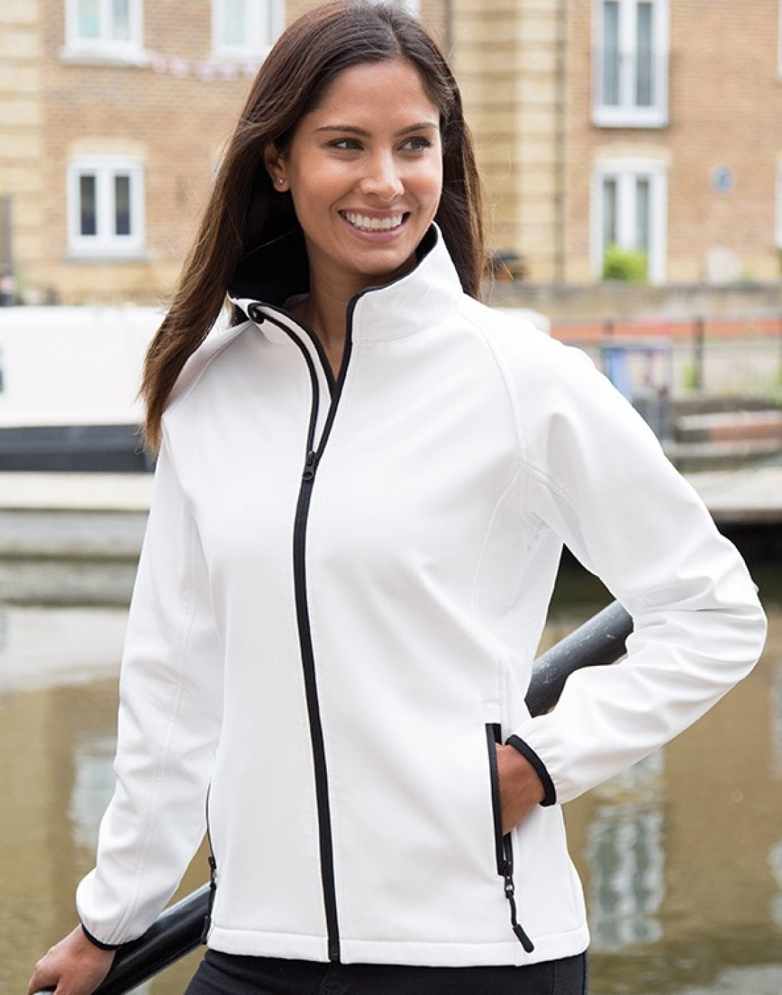 Ladies Printable Softshell | RED/BLACK