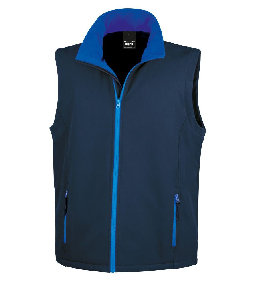 Printable Softshell Bodywarmer | NAVY/ROYAL