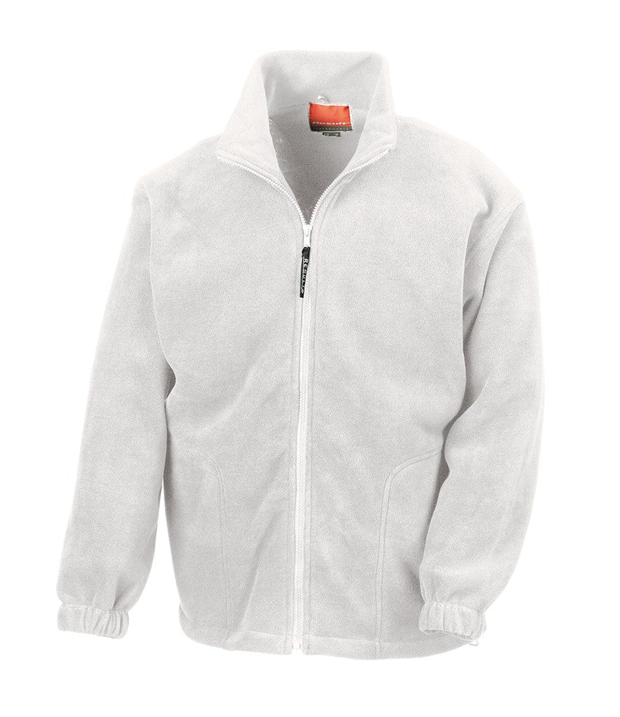 Full Zip Active Fleece Jacket | WHITE