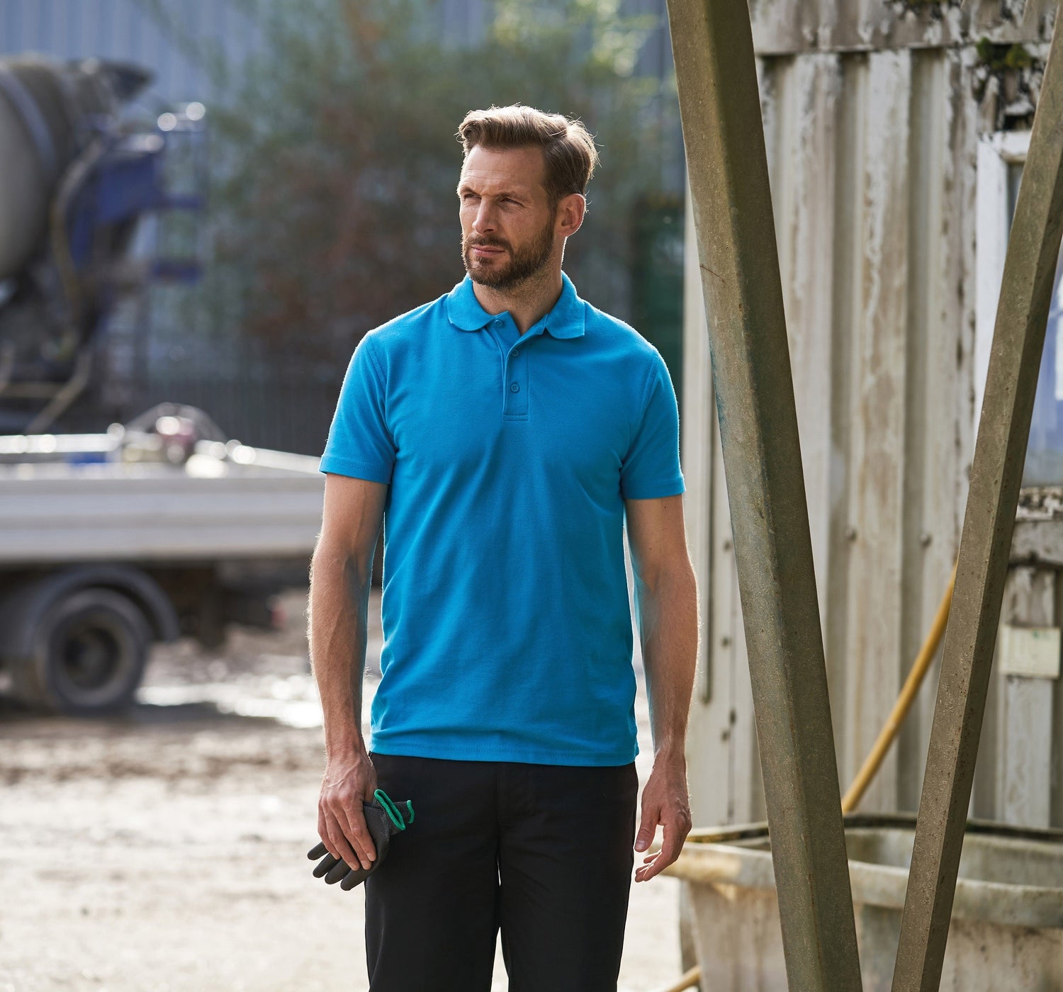 Pro Polo Shirt | HEATHER GREY