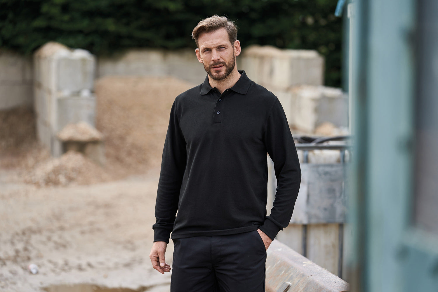 Pro Long Sleeve Polo | WHITE