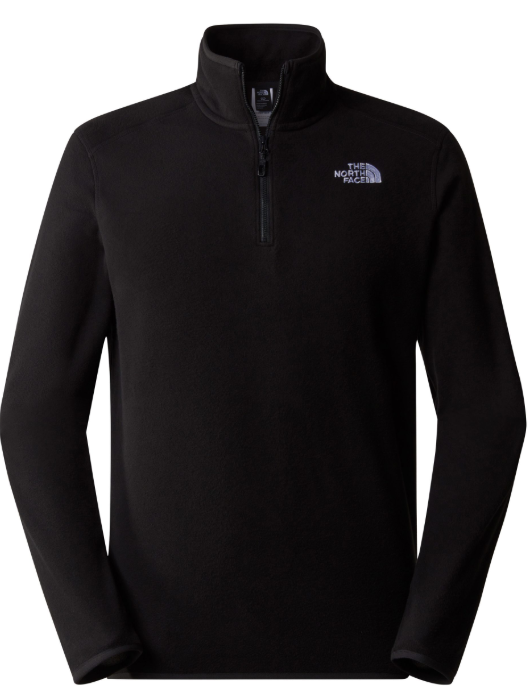 The North Face Ladies 100 Glacier Quart Zip Fleece | BLACK