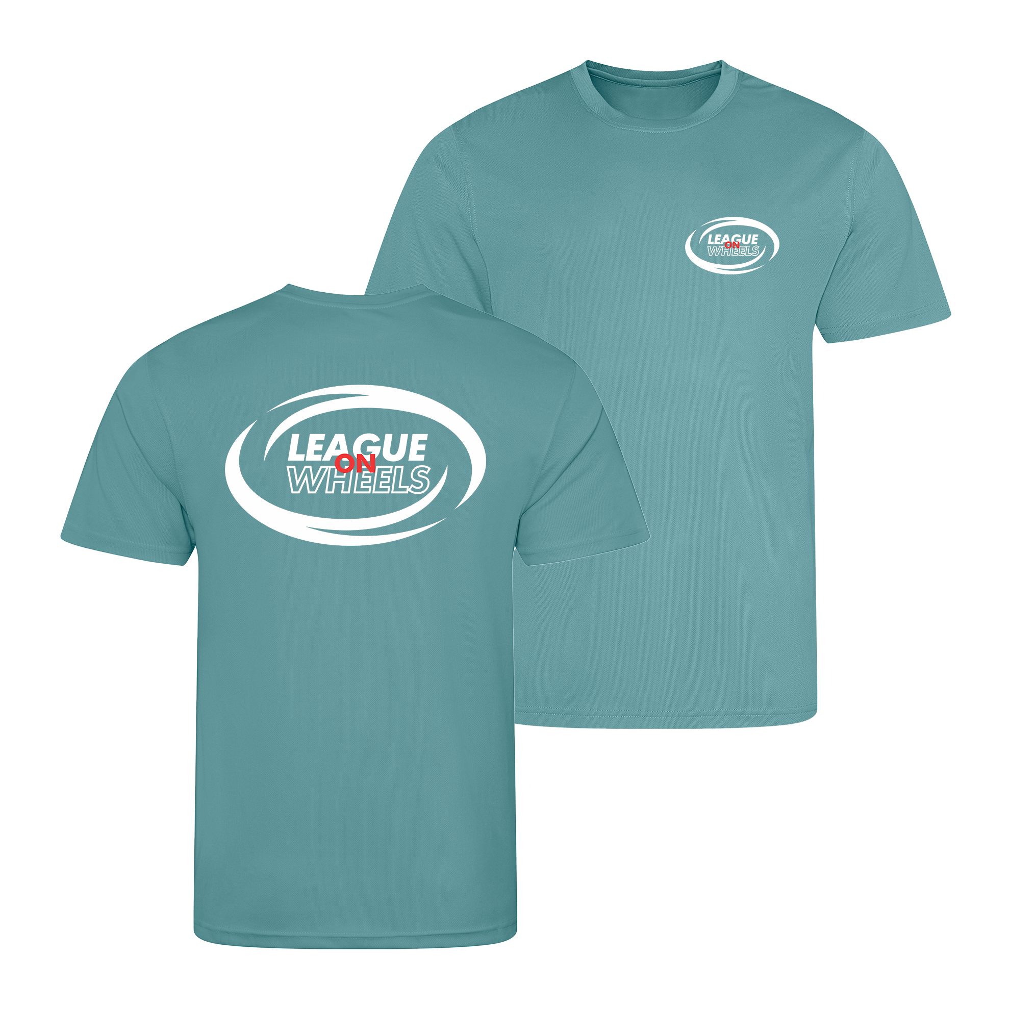 League on Wheels Kids T-Shirt | SEAFOAM