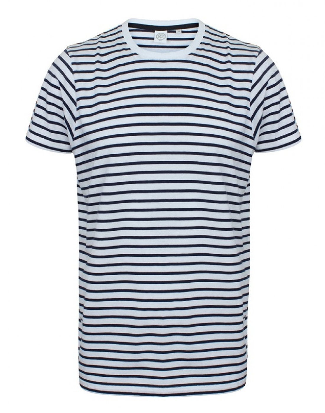 Unisex Striped T-Shirt | WHITE/OXFORD NAVY