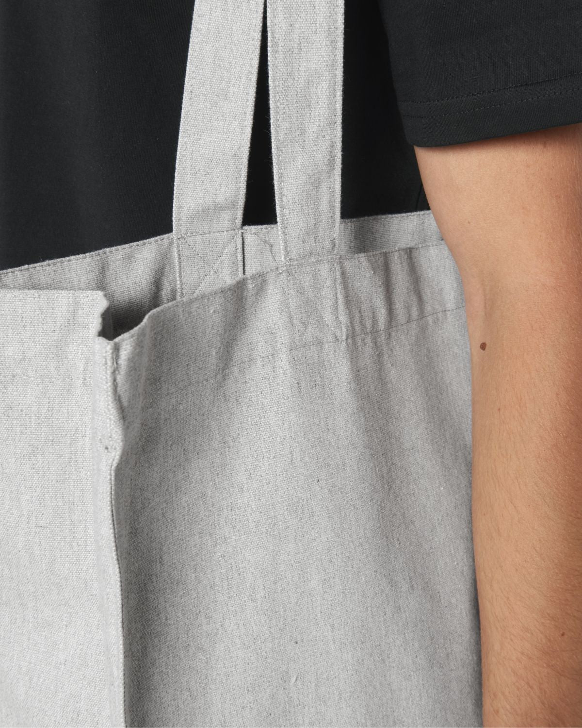 Woven Shopping Bag | HEATHER GREY