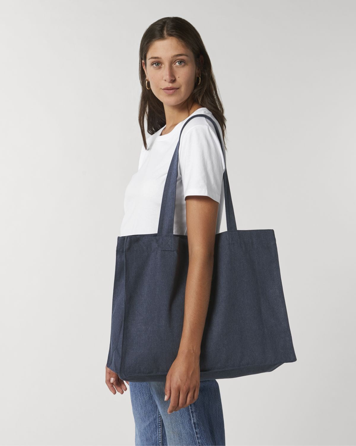 Woven Shopping Bag | HEATHER GREY