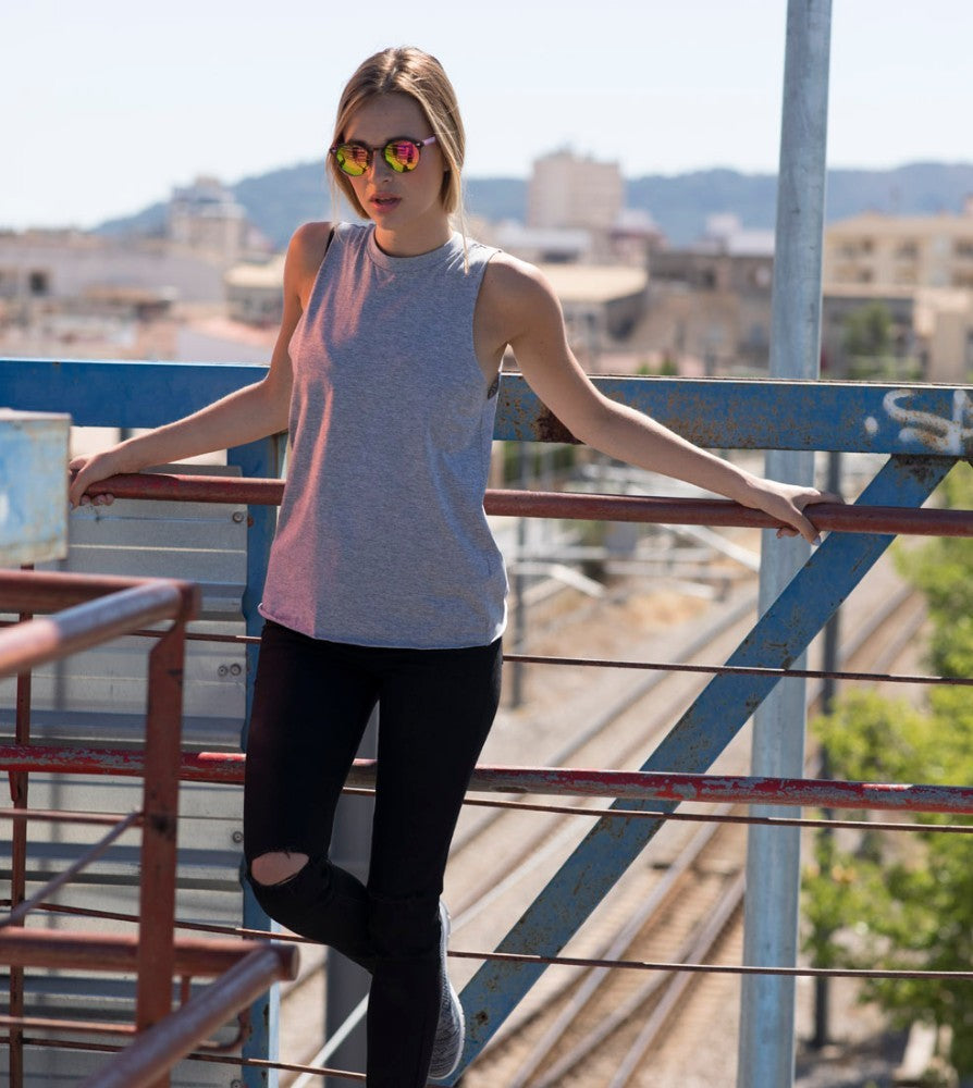 High Neck Vest | HEATHER GREY