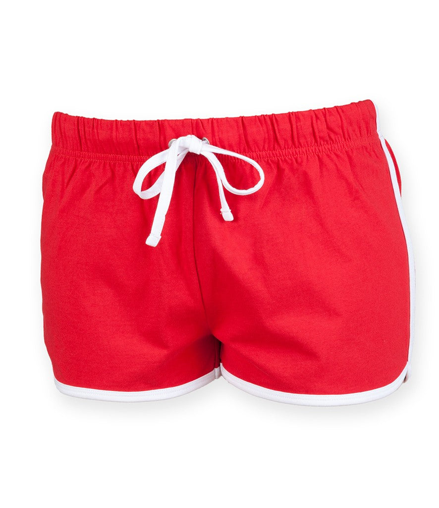 Women's Retro Shorts | RED/WHITE