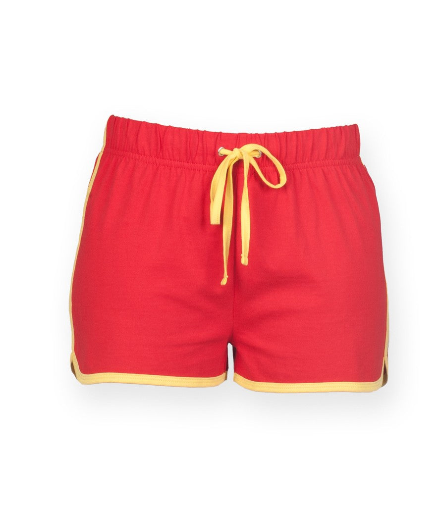 Women's Retro Shorts | RED/YELLOW