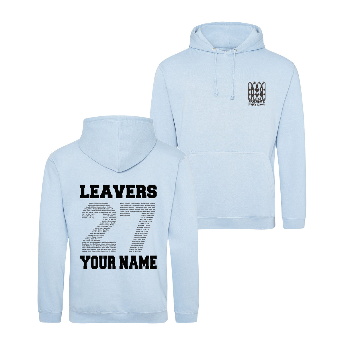 Fishergate School Leavers Hoodie (with Name) | SKY