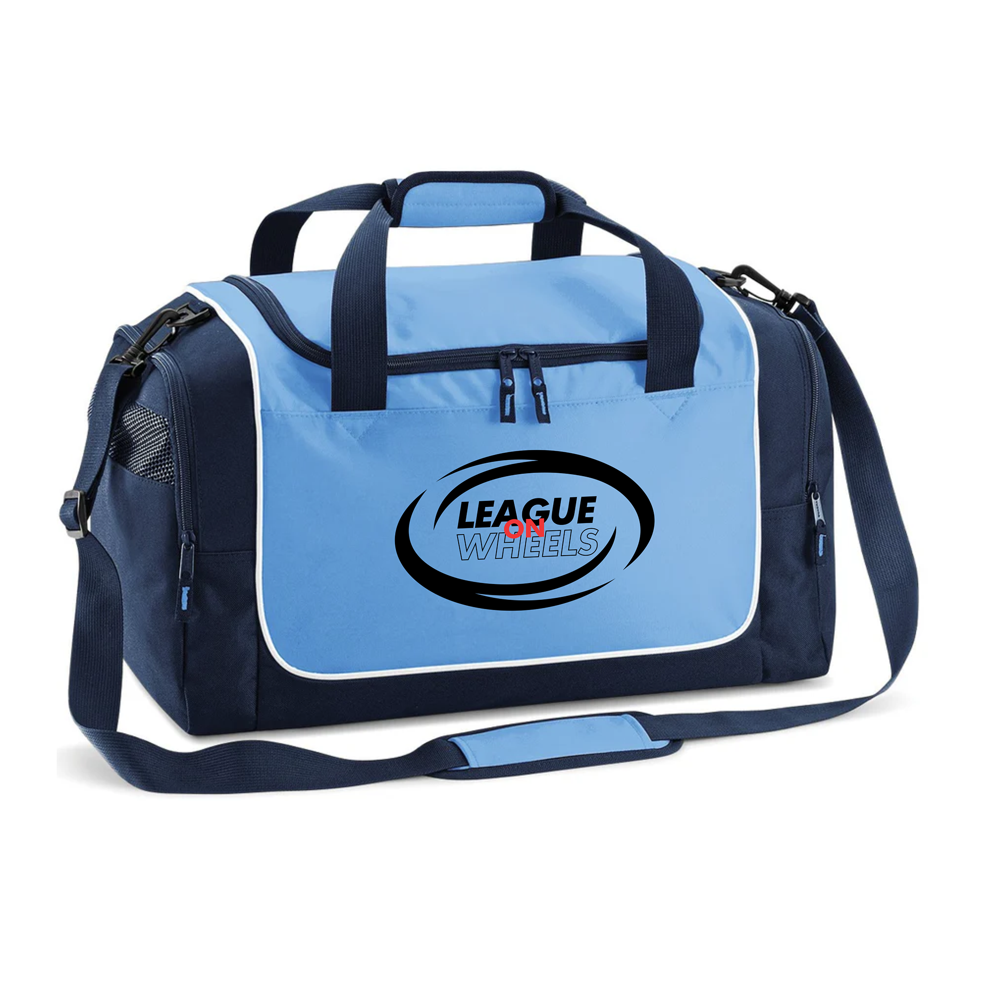 League on Wheels Sports Bag | SKY BLUE/FRENCH NAVY/WHITE