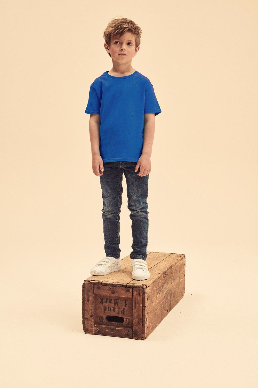 Kids Iconic T | VINTAGE HEATHER NAVY