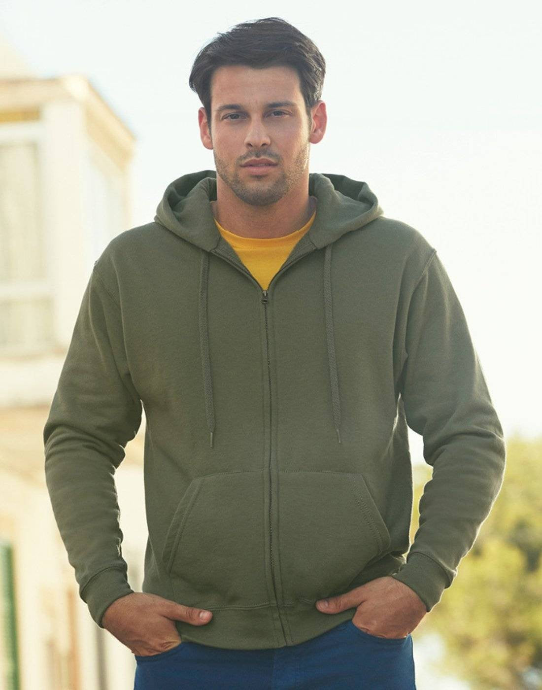 Premium 70/30 Hooded Sweat Jacket | BLACK