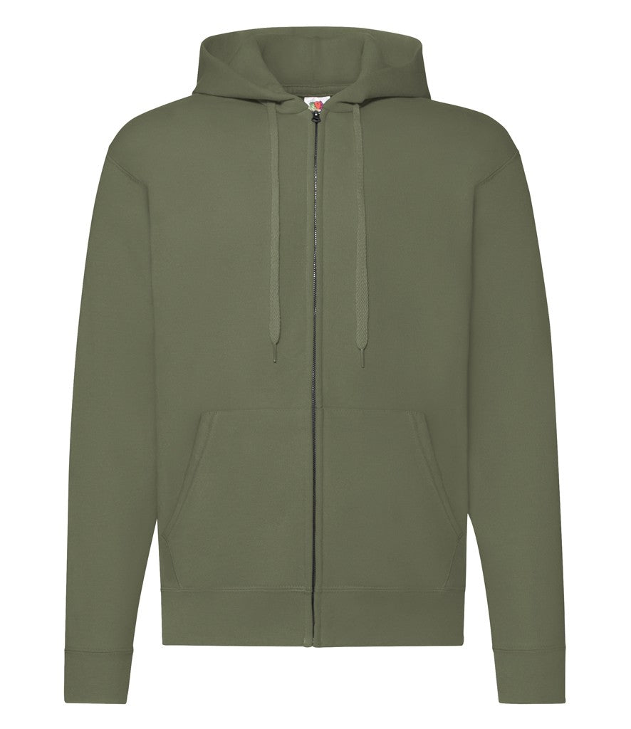 Zip Through Hooded Sweat | CLASSIC OLIVE