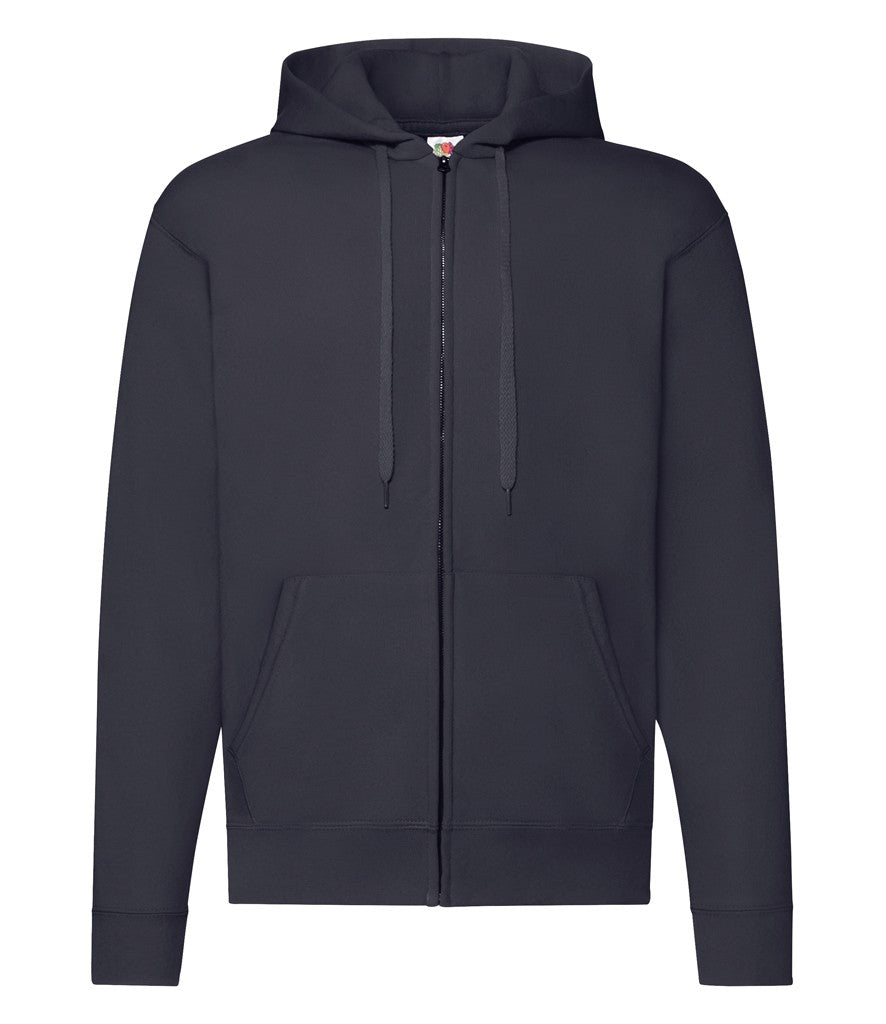 Zip Through Hooded Sweat | DEEP NAVY