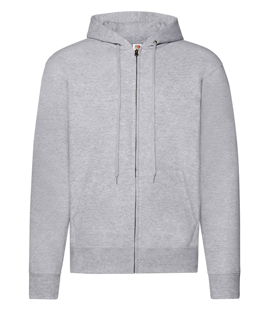 Zip Through Hooded Sweat | HEATHER GREY